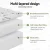 Giselle Bedding Bamboo Mattress Topper Queen 11cm Pillowtop, 1500GSM Hollow Fibre, Breathable, Machine-Washable