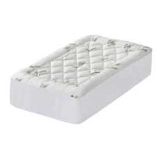 Giselle Bedding Bamboo Pillowtop Mattress Topper King Single - 5cm Thick, 1000GSM, Breathable, Anti-Bacterial, Green