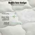 Giselle Bedding King Mattress Topper 7.5cm Pillowtop Bamboo Cover, Anti-Allergy, Breathable, Machine Washable