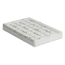 Giselle Bedding King Single Mattress Topper Pillowtop 7.5cm Bamboo Cover, Anti-Allergy, Breathable, Machine Washable