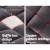 Giselle Bedding King Mattress Topper - 1000GSM Bamboo Charcoal Pillowtop, Memory-Resistant, Anti-Allergy, 45cm Skirt