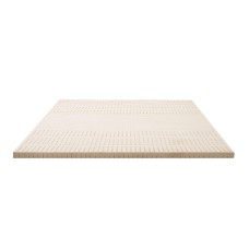Giselle Bedding 5cm Double Natural Latex Mattress Topper with 7-Zone Comfort and Breathable Honeycomb Design