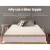 Giselle Bedding 5cm Double Natural Latex Mattress Topper with 7-Zone Comfort and Breathable Honeycomb Design