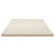 Giselle Bedding 7.5cm Double Latex Mattress Topper - 100% Natural, 7-Zone Comfort, Breathable, Motion Isolating