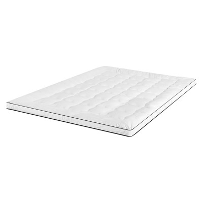 Giselle Bedding King Single Pillowtop Mattress Topper - 100% Microfibre, Baffle Box, Non-Slip, Anti-Allergy, 5cm Thick Giselle Bedding King Single Pillowtop Mattress Topper - 100% Microfibre, Baffle Box, Non-Slip, Anti-Allergy, 5cm Thick
