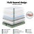 Giselle Bedding LEAF 25cm Queen Memory Foam Mattress, Dual Layer Bamboo Zipper Cover, Cool Charcoal, Firm 7.0
