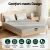 Giselle Bedding Cool Gel Memory Foam Mattress Queen 15cm Charcoal 7-Zone Bamboo Cover Washable Medium Firm