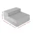 Giselle Bedding Foldable Foam Mattress, Light Grey - Velvet Fabric, Washable Cover, 180x70x12cm, Chair to Bed Use