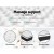 Giselle Bedding Euro Top Queen Mattress 21cm Bonnell Spring, Medium-Firm, Hypo-Allergenic, Durable, Dust-Mite Resistant