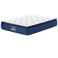 Giselle Bedding Queen Euro Top Mattress, 34cm Cool Gel Memory Foam, 7-Zone Pocket Springs, Medium Firm, Hypoallergenic