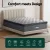 Giselle Bedding Solene Euro Top Mattress 34cm Queen - Medium Firm, 5 Zoned Pocket Springs, Cool Gel & Comfort Latex Foam