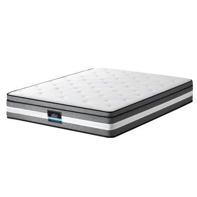 Giselle Bedding 30cm Queen Mattress: Gel Foam, 3-Zone Pocket Springs, Seaqual Cover, Euro Top, Medium-Firm Support
