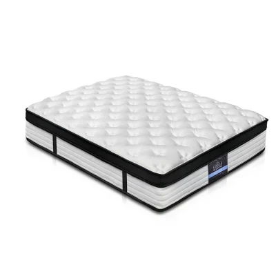 Giselle Bedding 31cm Euro Top Queen Mattress, 5 Zoned Pocket Springs, High Density Foam, Medium Firm, Hypoallergenic
