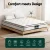 Giselle Bedding Elysium 22cm Queen Mattress - Medium-Firm Euro Top, Velvet Fabric, Pocket Springs, Hypo-Allergenic