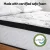 Giselle Bedding Verve Series 30cm Queen Mattress - Medium Firm Euro Top with Pocket Spring & Breathable Fabric