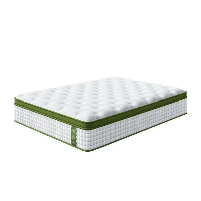 BedStory 34cm Queen Latex Hybrid Mattress - Medium Firm, 5-Zone Support, Motion Isolating, CertiPUR-US Certified