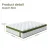 BedStory 34cm Queen Latex Hybrid Mattress - Medium Firm, 5-Zone Support, Motion Isolating, CertiPUR-US Certified