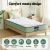 Giselle Bedding LEAF Series 25cm Single Memory Foam Mattress - Bamboo Cover, Cool Gel, 7-Zone Charcoal Support