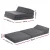 Giselle Bedding Foldable Trifold Mattress Sofa Bed, Grey, High-Density Foam, 184x70x10cm, Washable Cover, Pillow