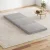 Giselle Bedding Foldable Mattress Sofa Bed, 4-Fold High-Density Foam, Plush Cover, Built-In Pillow, 200x90cm, Grey