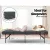 Giselle Bedding Foldable Mattress Single Size, Dark Grey, Faux Linen Cover, High-Density Foam, Convertible Couch Bed