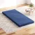 Giselle Bedding Foldable Mattress - Single Blue, High-Density Foam, Faux Linen, 190x79x10cm - Tri-Fold, Washable Cover