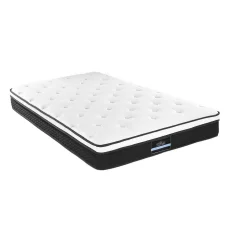 Giselle Bedding Euro Top Single Mattress, 21cm, Medium Firm, Bonnell Spring, High-Density Foam, Hypoallergenic