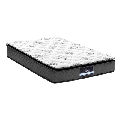Giselle Bedding Rocco Series 24cm Pillow Top Bonnell Spring Mattress - Single Size, Medium Firm, Hypoallergenic Comfort