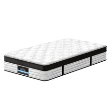 Giselle Bedding 31cm Euro Top King Single Mattress - Plush, High-Density Foam, 5-Zoned Pocket Springs, Medium Firm