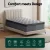 Giselle Bedding Solene 34cm Single Euro Top Mattress - Medium Firm Support, Cool Gel Memory Foam, Hypoallergenic