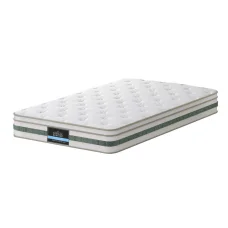 20cm Giselle Bedding King Single Mattress Mint Series with Green Tea Foam, Euro Top, Bamboo Fabric & Pocket Springs