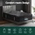 Giselle Bedding Midnight Series Single Mattress 35cm Bamboo Charcoal Foam, Medium Firm Euro Top, Pocket Spring System