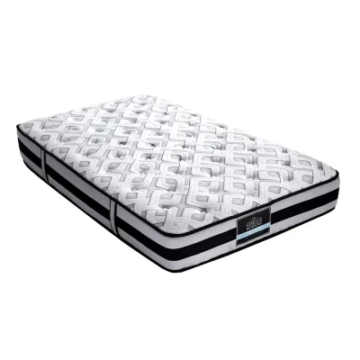 Giselle Bedding Rumba Series Ultra Firm 24cm Tight Top Mattress, Single Size, High-Density Foam & Pocket Spring Support