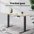 Artiss Standing Desk Top, Particle Board, 120CM, White Oak, Durable, Easy Assembly, Anti-Scratch, Smooth Edges