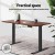 Artiss Standing Desk Top, Particle Board, Rustic Brown, 120CM x 60CM, Durable, Easy Assembly, Anti-Scratch Finish