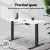 Artiss Standing Desk Top, Particle Board, 120CM, White - Durable, Easy Assembly, Anti-Scratch, Smooth Edges