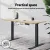 Artiss Standing Desk Top, Particle Board, 140CM, White Oak, Smooth Edges, Anti-Scratch Finish, Easy Assembly