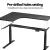 Artiss Standing Desk Top Particle Board 160CM Black L-Shape Glossy Finish Easy Assembly Office Upgrade