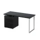 Artiss Computer Desk with Drawers, Honeycomb Board, 140cm Black, Sturdy Workspace with Anti-Rust Features