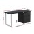 Artiss Computer Desk with Drawers, Honeycomb Board, 140cm Black, Sturdy Workspace with Anti-Rust Features