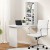 Artiss Foldable Computer Desk and PU Leather Office Chair Set, Wall Mounted, White, Adjustable Height, Space Saving Artiss Foldable Computer Desk and PU Leather Office Chair Set, Wall Mounted, White, Adjustable Height, Space Saving