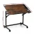 Artiss Rustic Brown Drafting Table - Adjustable MDF Art Desk with Removable Tray, 100x60cm - Multi-Functional & Portable