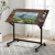 Artiss Rustic Brown Drafting Table - Adjustable MDF Art Desk with Removable Tray, 100x60cm - Multi-Functional & Portable