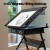 Artiss Drawing Desk and Stool Set Black, Adjustable Angle, MDF Desktop, Slide-Out Table, Drawers, 120x60cm, Steel Frame