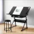 Artiss Drawing Desk and Stool Set Black, Adjustable Angle, MDF Desktop, Slide-Out Table, Drawers, 120x60cm, Steel Frame