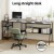 Artiss L-Shaped Computer Desk Black 128x108cm Home Office Table with Shelves, 15mm MDF, Ergonomic Riser, Storage