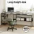 Artiss L-Shaped Computer Desk Black 128x108cm Home Office Table with Shelves, 15mm MDF, Ergonomic Riser, Storage