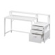 Artiss 160cm Computer Desk White MDF Home Office Table with Drawers, Open Shelf, Monitor Riser & Printer Space