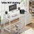 Artiss 160cm Computer Desk White MDF Home Office Table with Drawers, Open Shelf, Monitor Riser & Printer Space Artiss 160cm Computer Desk White MDF Home Office Table with Drawers, Open Shelf, Monitor Riser & Printer Space
