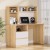 Artiss Computer Desk with Bookshelf & Drawer - 120cm White & Oak Melamine Finish, Storage Cabinet, Easy Assembly